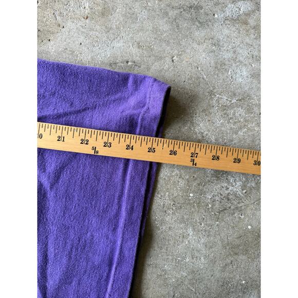 Vintage 90s Washington Huskies Made in USA Yellow/Purple Rugby Shirt Size Small - Picture 8 of 9